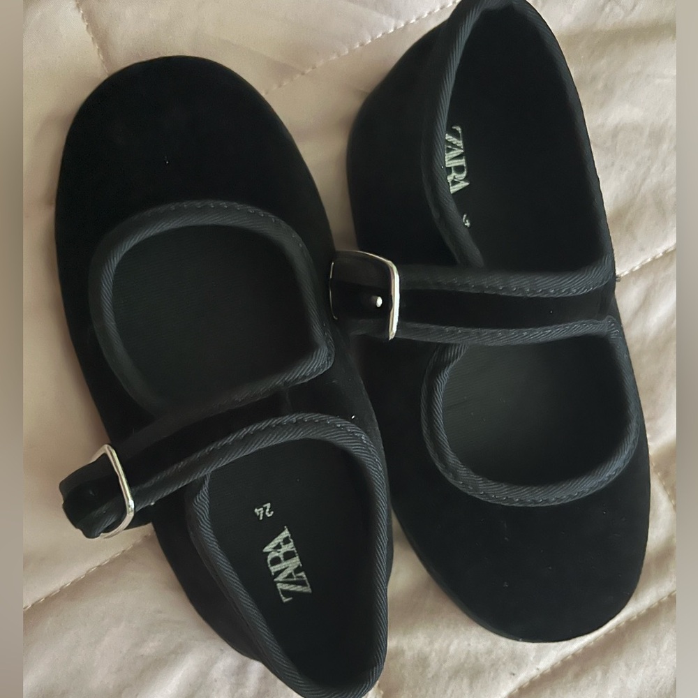 Zara Kids Elegant Black Dress Shoes